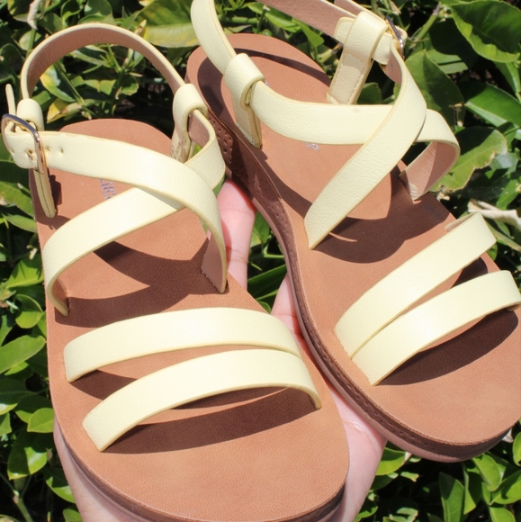 Strappy Yellow Sandals - Picture 2 of 2